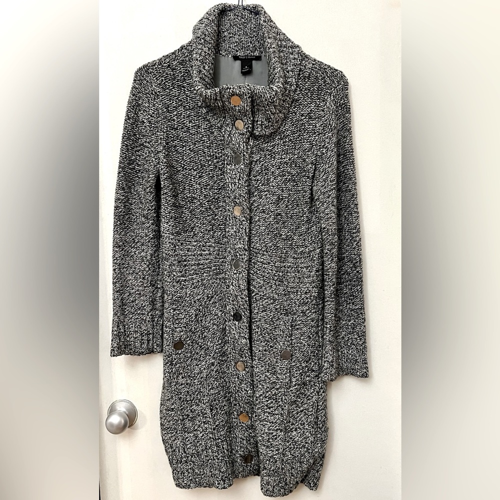 White House Black Market grey sweater dress